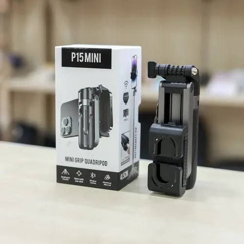 🚀 P15 Mini Grip Quadripod – حاملك الذكي لكل لحظاتك!